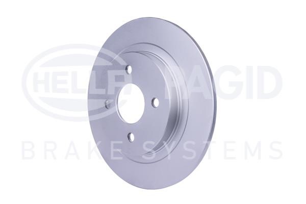 Rear brake disc, non-ventilated Hella 8DD 355 115-041