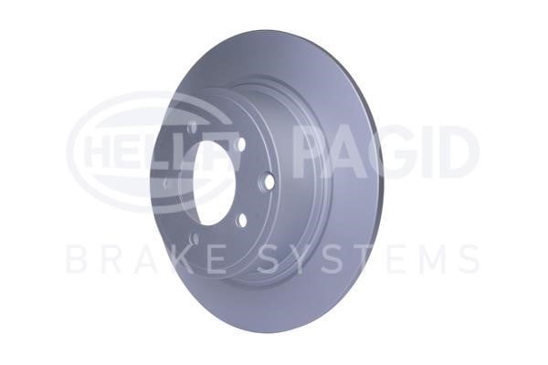 Rear brake disc, non-ventilated Hella 8DD 355 115-491