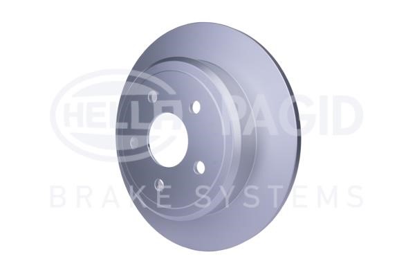 Rear brake disc, non-ventilated Hella 8DD 355 115-501