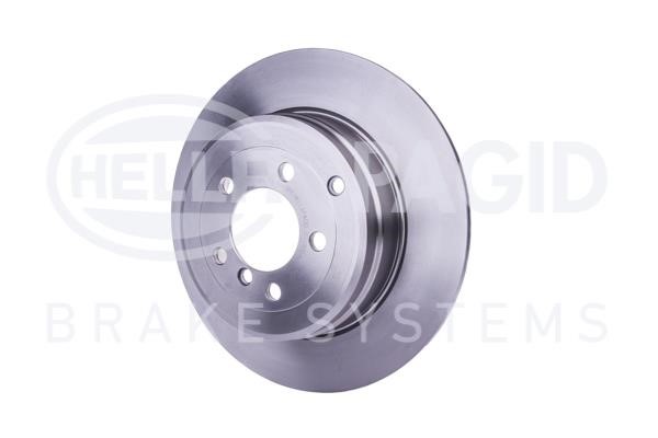 Rear brake disc, non-ventilated Hella 8DD 355 115-171