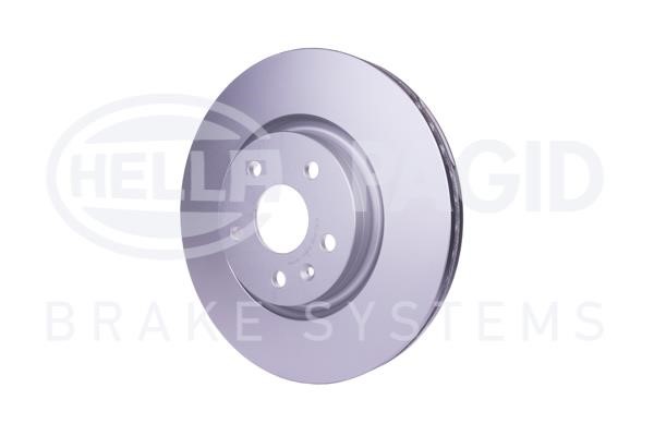 Front brake disc ventilated Hella 8DD 355 116-051