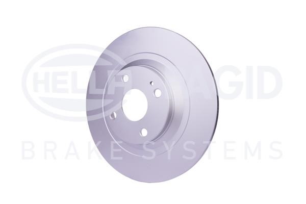 Rear brake disc, non-ventilated Hella 8DD 355 116-071