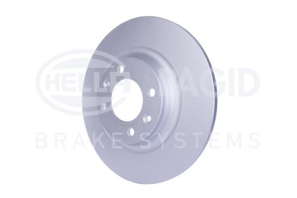 Rear brake disc, non-ventilated Hella 8DD 355 117-291