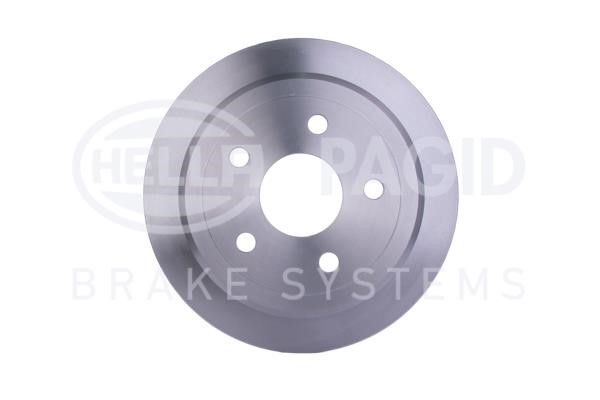 Rear brake disc, non-ventilated Hella 8DD 355 117-101