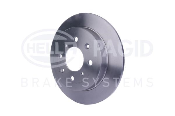 Rear brake disc, non-ventilated Hella 8DD 355 117-871