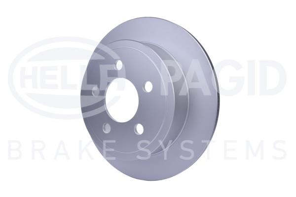 Rear brake disc, non-ventilated Hella 8DD 355 118-341