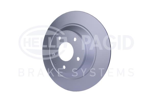 Rear brake disc, non-ventilated Hella 8DD 355 118-541