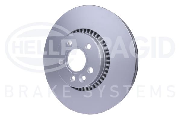 Front brake disc ventilated Hella 8DD 355 129-511