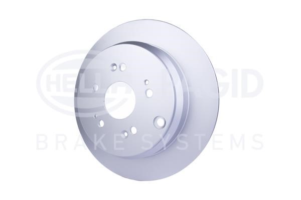 Rear brake disc, non-ventilated Hella 8DD 355 118-901