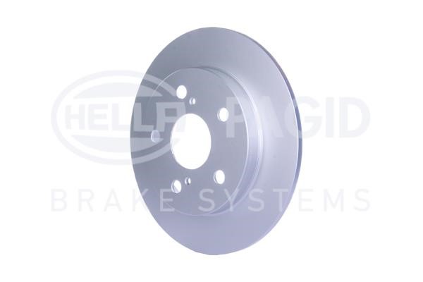Rear brake disc, non-ventilated Hella 8DD 355 118-981