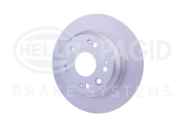 Rear brake disc, non-ventilated Hella 8DD 355 119-041