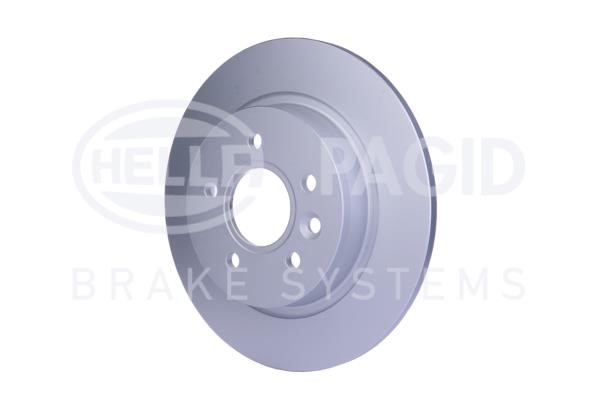 Rear brake disc, non-ventilated Hella 8DD 355 119-501