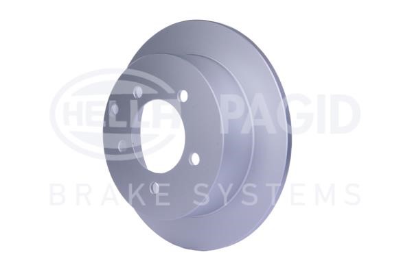 Rear brake disc, non-ventilated Hella 8DD 355 119-181