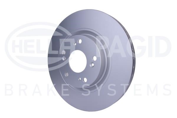 Front vented brake disc Hella 8DD 355 125-081