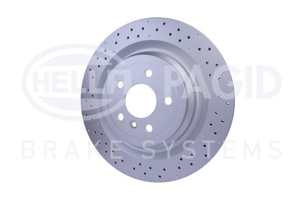 Rear vented brake disc Hella 8DD 355 126-281