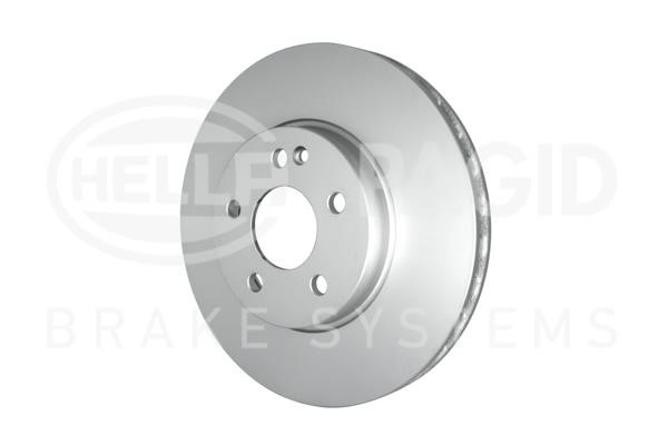 Front brake disc ventilated Hella 8DD 355 126-511