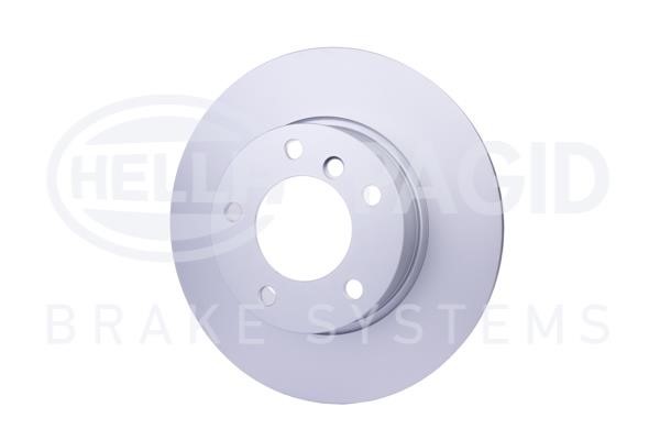 Unventilated front brake disc Hella 8DD 355 127-031