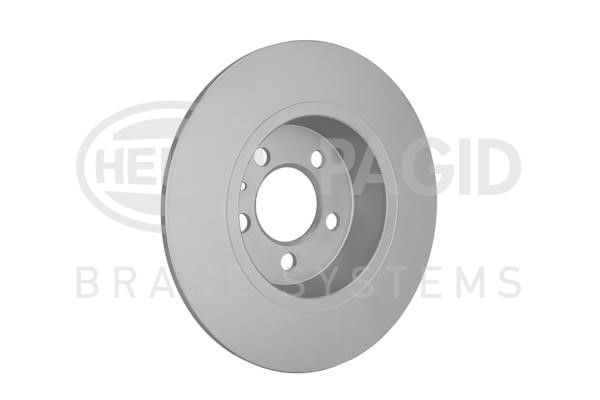 Rear brake disc, non-ventilated Hella 8DD 355 126-631