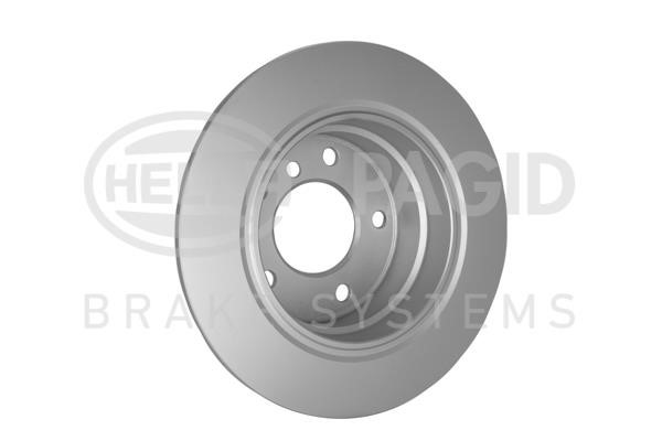 Rear brake disc, non-ventilated Hella 8DD 355 127-171