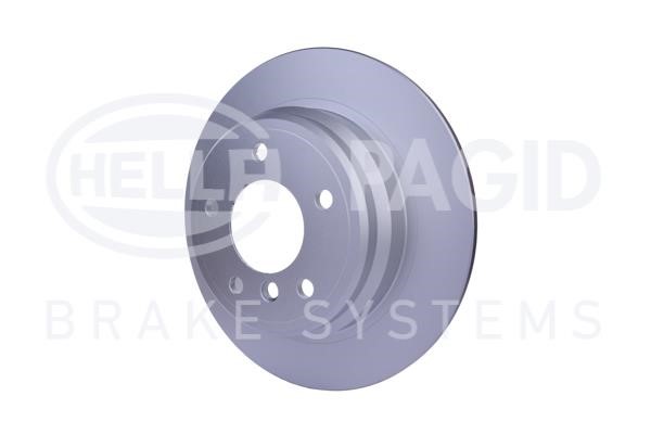Rear brake disc, non-ventilated Hella 8DD 355 127-271