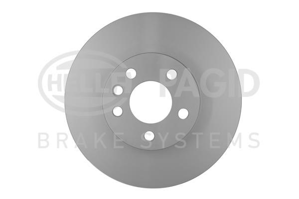 Hella 8DD 355 127-701 Front brake disc ventilated 8DD355127701