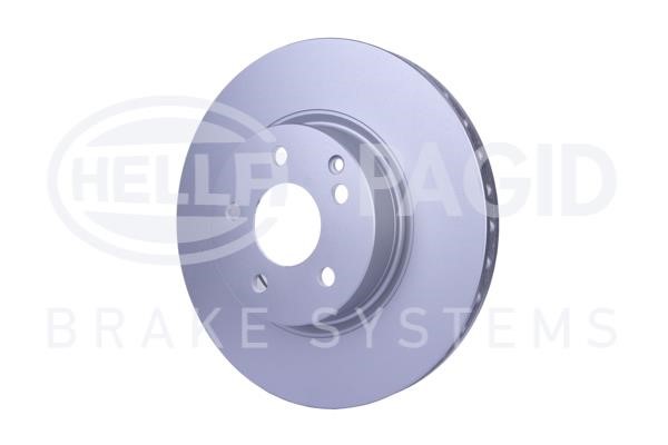 Front brake disc ventilated Hella 8DD 355 127-771
