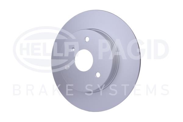 Unventilated front brake disc Hella 8DD 355 127-411