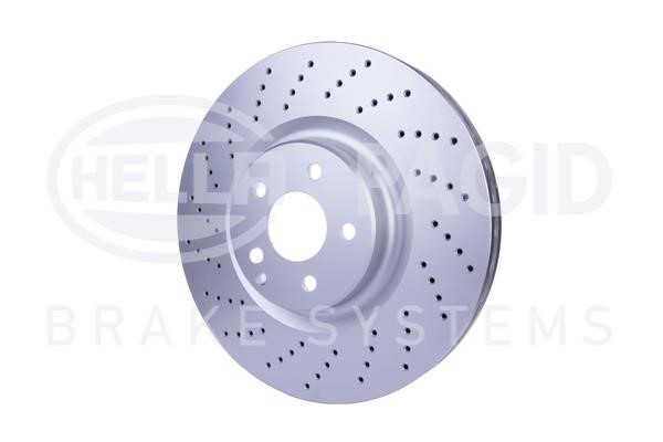 Front brake disc ventilated Hella 8DD 355 127-961