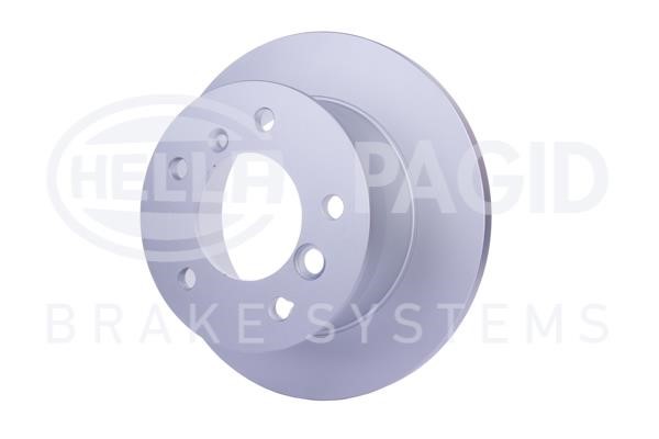 Rear brake disc, non-ventilated Hella 8DD 355 128-411