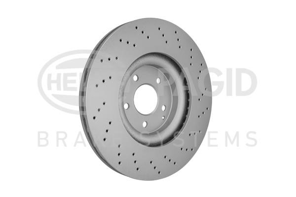 Front brake disc ventilated Hella 8DD 355 128-141