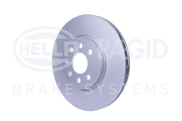 Front vented brake disc Hella 8DD 355 128-171