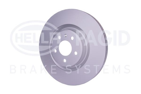 Front brake disc ventilated Hella 8DD 355 129-221