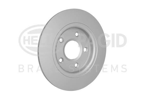 Rear brake disc, non-ventilated Hella 8DD 355 129-001