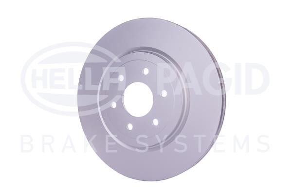 Front brake disc ventilated Hella 8DD 355 129-541