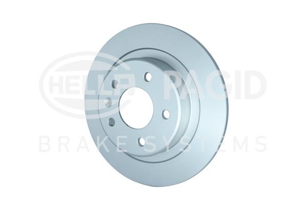 Rear brake disc, non-ventilated Hella 8DD 355 132-631