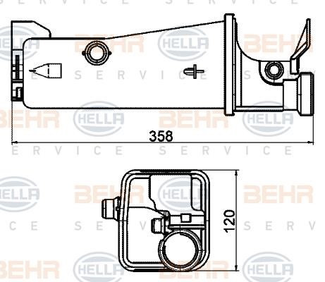 Hella 8MA 376 702-174 Expansion tank 8MA376702174