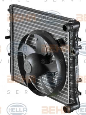 Radiator, engine cooling Hella 8MK 376 704-601