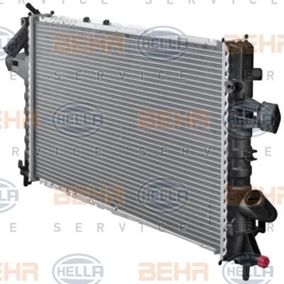 Radiator, engine cooling Hella 8MK 376 712-604
