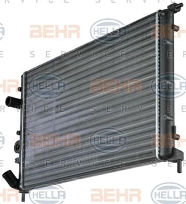 Radiator, engine cooling Hella 8MK 376 717-451