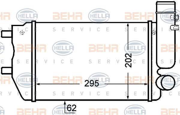 Hella 8ML 376 727-571 Intercooler, charger 8ML376727571