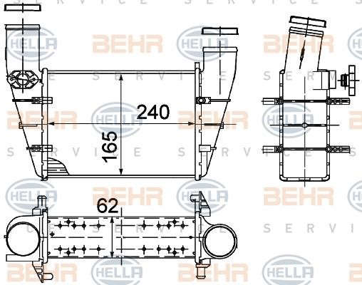 8ML376727581 Hella Intercooler, charger
