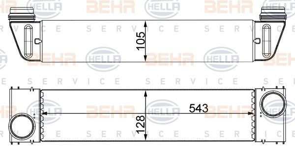 Hella 8ML 376 746-504 Intercooler, charger 8ML376746504