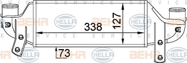 Hella 8ML 376 746-621 Intercooler, charger 8ML376746621