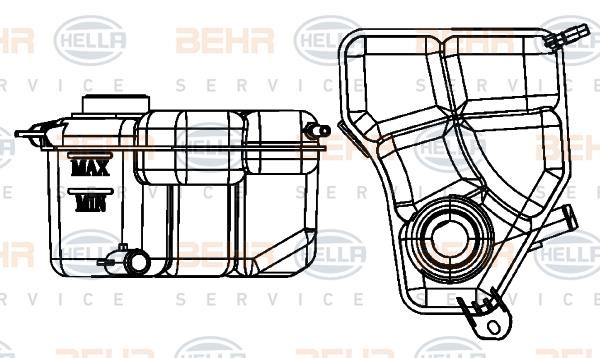 Hella 8MA 376 756-654 Expansion tank 8MA376756654