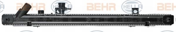 Engine cooling radiator Hella 8MK 376 769-671