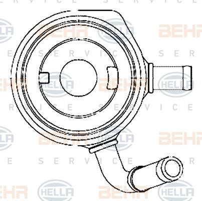 Hella 8MO 376 797-111 Oil cooler 8MO376797111