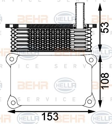 Hella 8MO 376 797-171 Oil cooler 8MO376797171