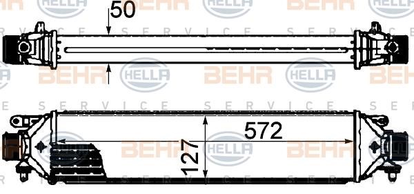 Hella 8ML 376 899-131 Intercooler, charger 8ML376899131