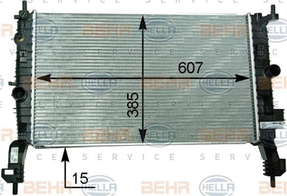 Hella 8MK 376 910-294 Radiator, engine cooling 8MK376910294