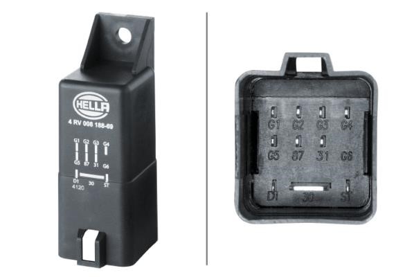 Hella 4RV 008 188-691 Glow plug relay 4RV008188691